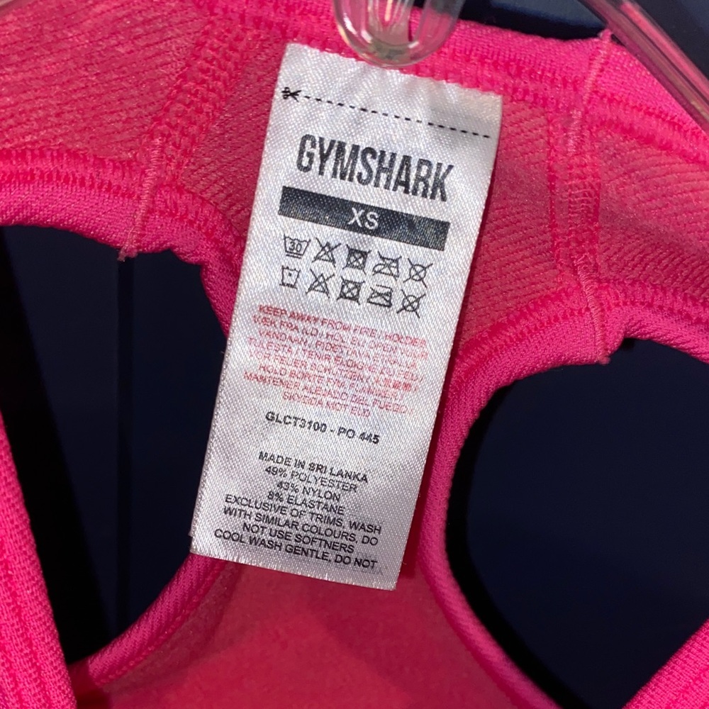 Gymshark Hot Pink XS Crop Top - Picture 2 of 6